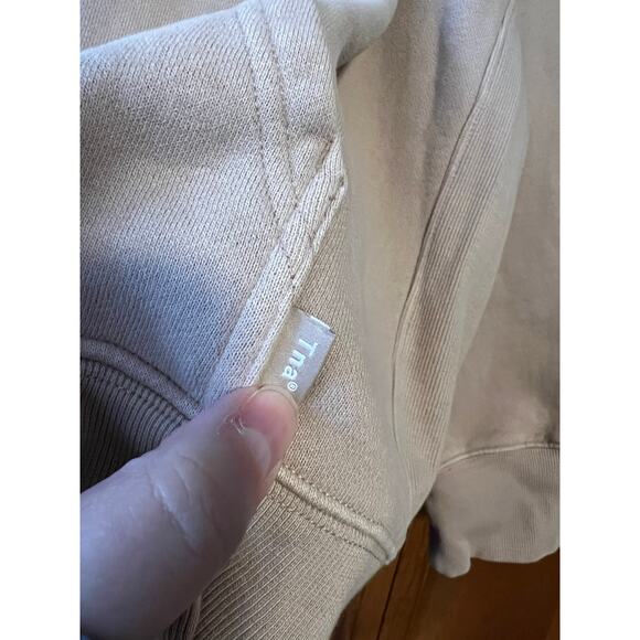 Aritzia's Tna Women's Cozy Fleece Boyfriend Oversized Hoodie Modern Taupe 3 (L) - Picture 6 of 11